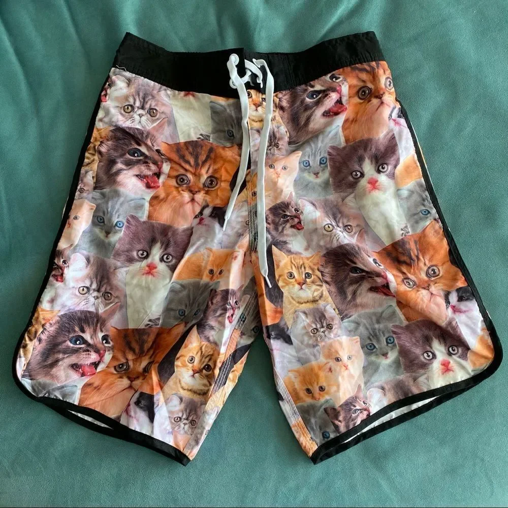 Men’s Cat Swim Trunks